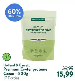 Holland & Barrett Holland & Barrett Premium Erwtenproteïne Cacao aanbieding
