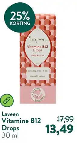 Holland & Barrett Laveen Vitamine B12 Drops aanbieding