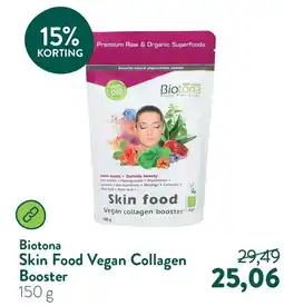 Holland & Barrett Biotona Skin Food Vegan Collagen Booster aanbieding