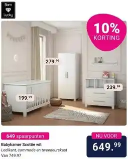 Van Asten BabySuperstore Babykamer Scottie wit aanbieding
