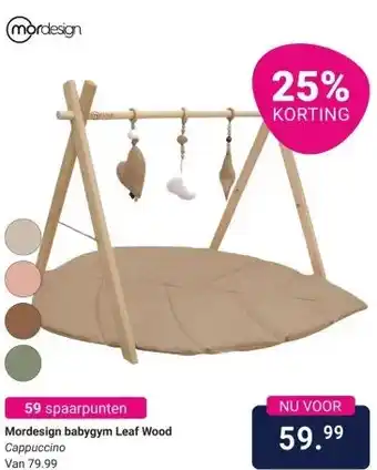 Van Asten BabySuperstore Mordesign babygym Leaf Wood aanbieding