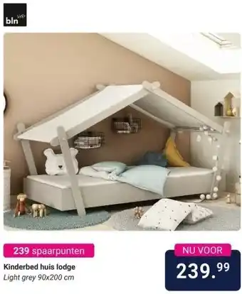 Van Asten BabySuperstore Kinderbed huis lodge aanbieding