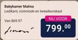 Van Asten BabySuperstore Babykamer Malmo aanbieding