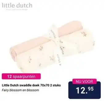 Van Asten BabySuperstore Little Dutch swaddle doek 70x70 2 stuks aanbieding