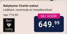 Van Asten BabySuperstore Babykamer Charlie walnut aanbieding