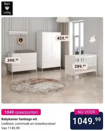 Van Asten BabySuperstore Babykamer Santiago wit aanbieding