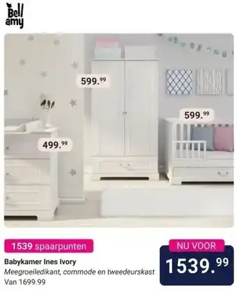 Van Asten BabySuperstore Babykamer Ines Ivory aanbieding