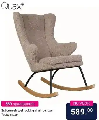 Van Asten BabySuperstore Schommelstoel rocking chair de luxe aanbieding