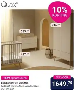 Van Asten BabySuperstore Babykamer Flow Clay/Oak aanbieding