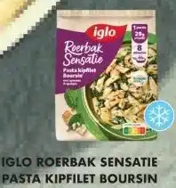 Albert Heijn IGLO ROERBAK SENSATIE PASTA KIPFILET BOURSIN aanbieding