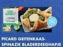 Albert Heijn PICARD GEITENKAAS- SPINAZIE BLADERDEEGHAPJE aanbieding
