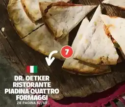 Albert Heijn DR. OETKER RISTORANTE PIADINA QUATTRO FORMAGGI aanbieding