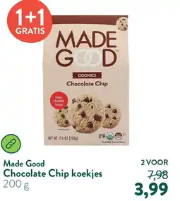Holland & Barrett Made Good Chocolate Chip koekjes aanbieding