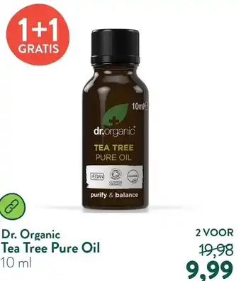 Holland & Barrett Dr.organic Tea Tree Pure Oil aanbieding