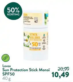 Holland & Barrett Lovea Sun Protection Stick Monoï aanbieding