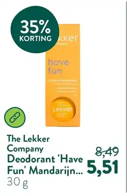 Holland & Barrett The Lekker Company Mandarin & Lemon Deodorant aanbieding