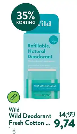 Holland & Barrett Wild Deodorant Fresh Cotton aanbieding