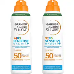 Albert Heijn Ambre Solaire Kids anti-zand mist spray spf50+ 2-pack aanbieding