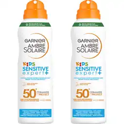 Albert Heijn Ambre Solaire Kids anti-zand mist spray spf50+ 2-pack aanbieding