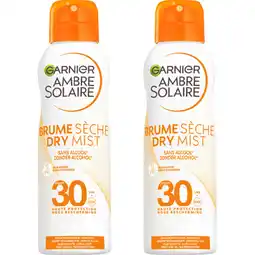 Albert Heijn Ambre Solaire Dry mist spray spf30 2-pack aanbieding