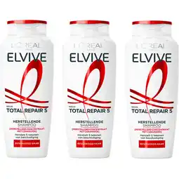 Albert Heijn Elvive Total repair 5 shampoo Remix 3-pack aanbieding