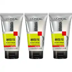 Albert Heijn Elvive Invisi Fix gel super strong 3-pack aanbieding