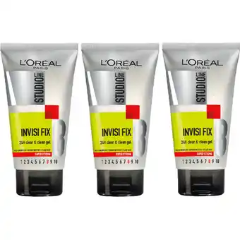 Albert Heijn Elvive Invisi Fix gel super strong 3-pack aanbieding