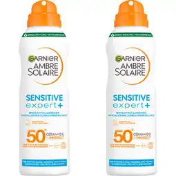 Albert Heijn Ambre Solaire Sensitive expert+ mist spf50 2-pack aanbieding
