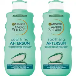 Albert Heijn Ambre Solaire Soothing aftersun zonnemelk 2-pack aanbieding