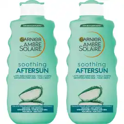 Albert Heijn Ambre Solaire Soothing aftersun zonnemelk 2-pack aanbieding