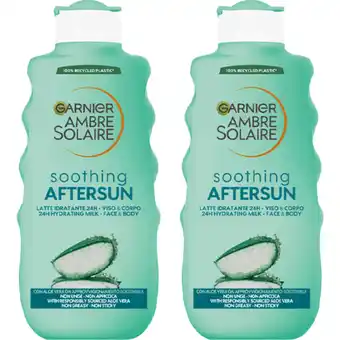 Albert Heijn Ambre Solaire Soothing aftersun zonnemelk 2-pack aanbieding