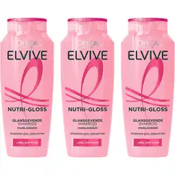 Albert Heijn Studio Line Nutri-gloss glansgevende shampoo 3-pack aanbieding