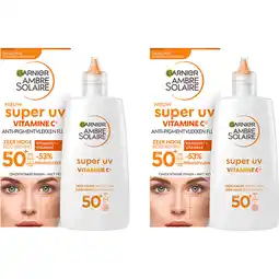 Albert Heijn Ambre Solaire Super uv creme spf50+ 2-pack aanbieding
