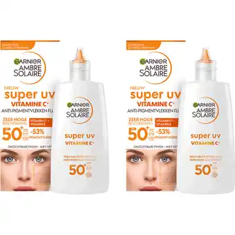 Albert Heijn Ambre Solaire Super uv creme spf50+ 2-pack aanbieding
