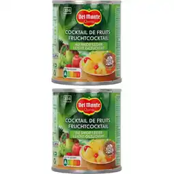Albert Heijn Del Monte Fruitcocktail 2-pack aanbieding
