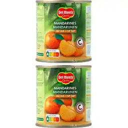 Albert Heijn Del Monte Mandarijnen 2-pack aanbieding