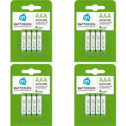 Albert Heijn AH Micro AAA alkaline 1,5V LR03 4-pack aanbieding