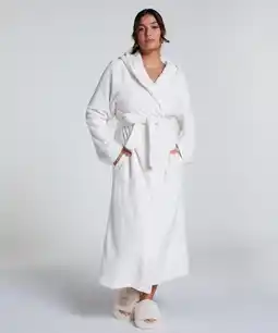 Hunkemoller Hunkemöller Badjas Waffle Wit aanbieding