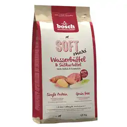 Zooplus 1kg Bosch HPC Soft Maxi waterbuffel & Zoete aardappel droogvoer voor honden aanbieding