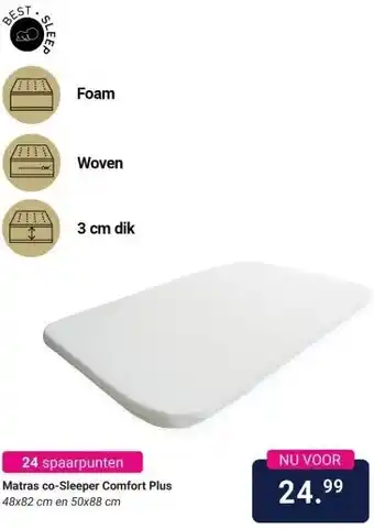 Van Asten BabySuperstore Matras co-Sleeper Comfort Plus aanbieding