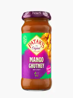 Flink Patak's Sweet Mango Chutney 340g aanbieding