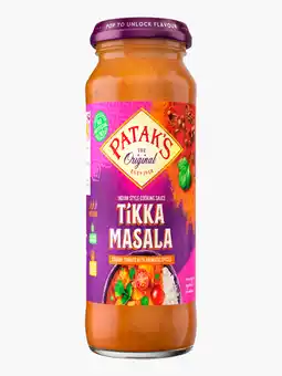 Flink Patak's Tikka Masala Saus 450g aanbieding