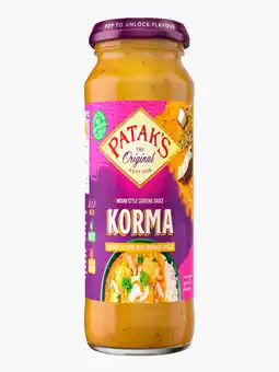 Flink Patak’s Korma Saus 450g aanbieding