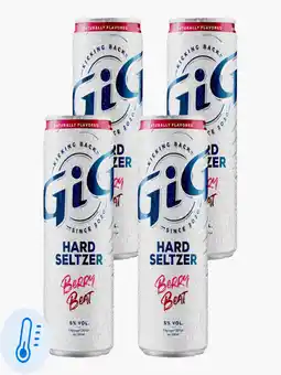 Flink GiG Hard Seltzer Berry Beat 33cl 4x aanbieding