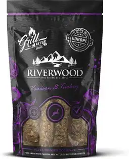 Intratuin Riverwood natuurlijke snack Grillmaster hert en kalkoen 100 g aanbieding