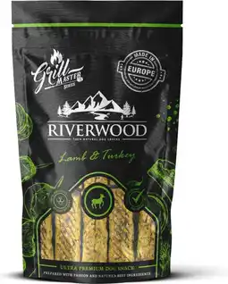 Intratuin Riverwood natuurlijke snack Grillmaster lam en kalkoen 100 g aanbieding