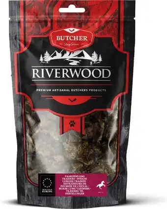 Intratuin Riverwood natuurlijke snack Butcher paardenlong 100 g aanbieding