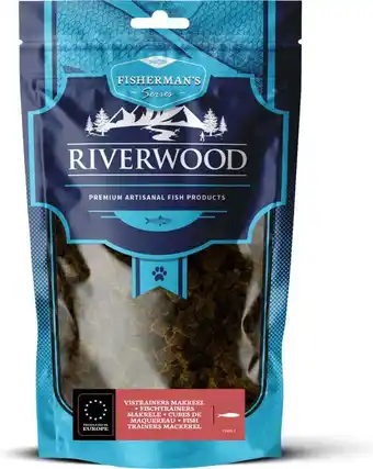 Intratuin Riverwood natuurlijke snack Fisherman's makreel 125 g aanbieding