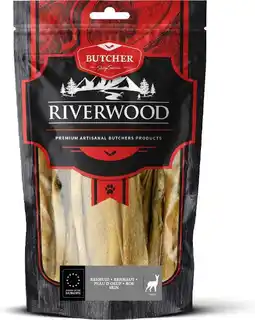 Intratuin Riverwood natuurlijke snack Butcher reehuid 200 g aanbieding
