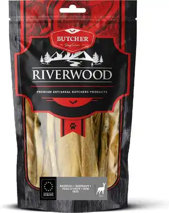 Intratuin Riverwood natuurlijke snack Butcher reehuid 200 g aanbieding